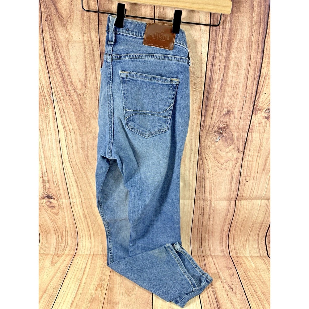 Hollister Men's Slim Straight Blue Jeans Denim Pants Medium Wash W28 X L28‎